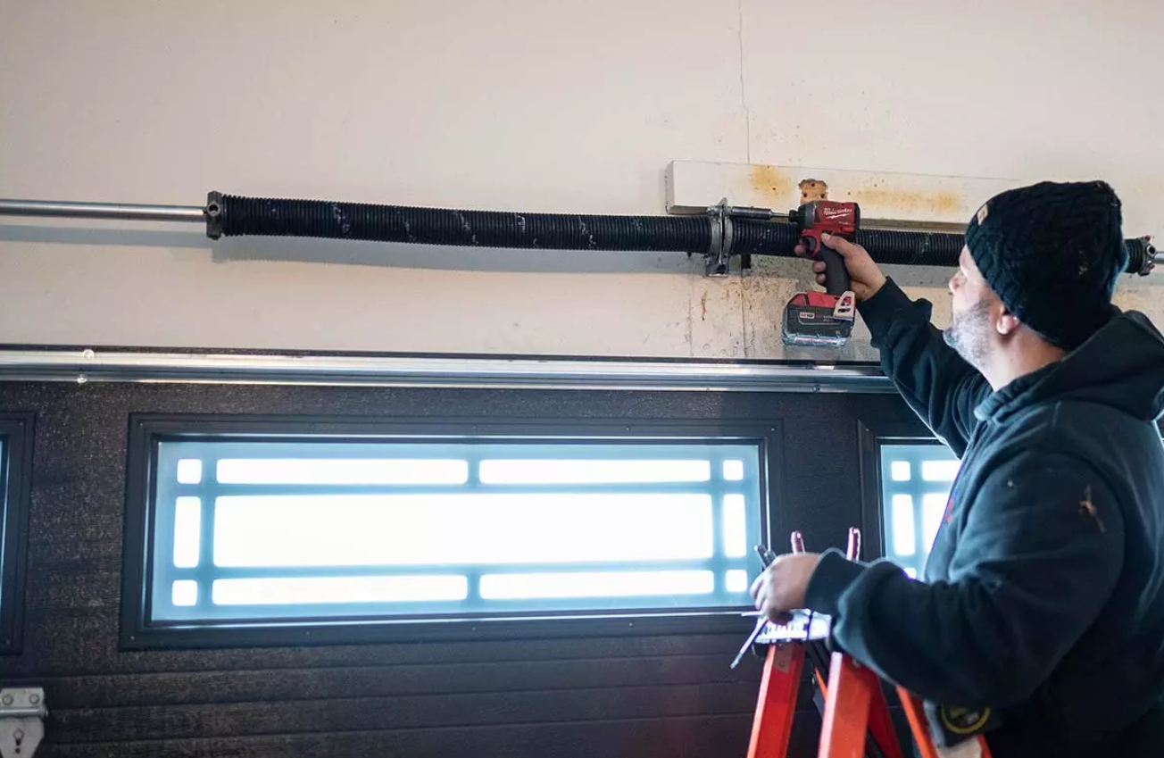 garage door spring repair.