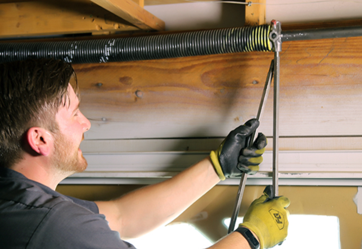 garage door spring repair.
