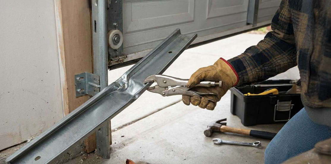 Emergency garage door track repair service in Pataskala OH 43062